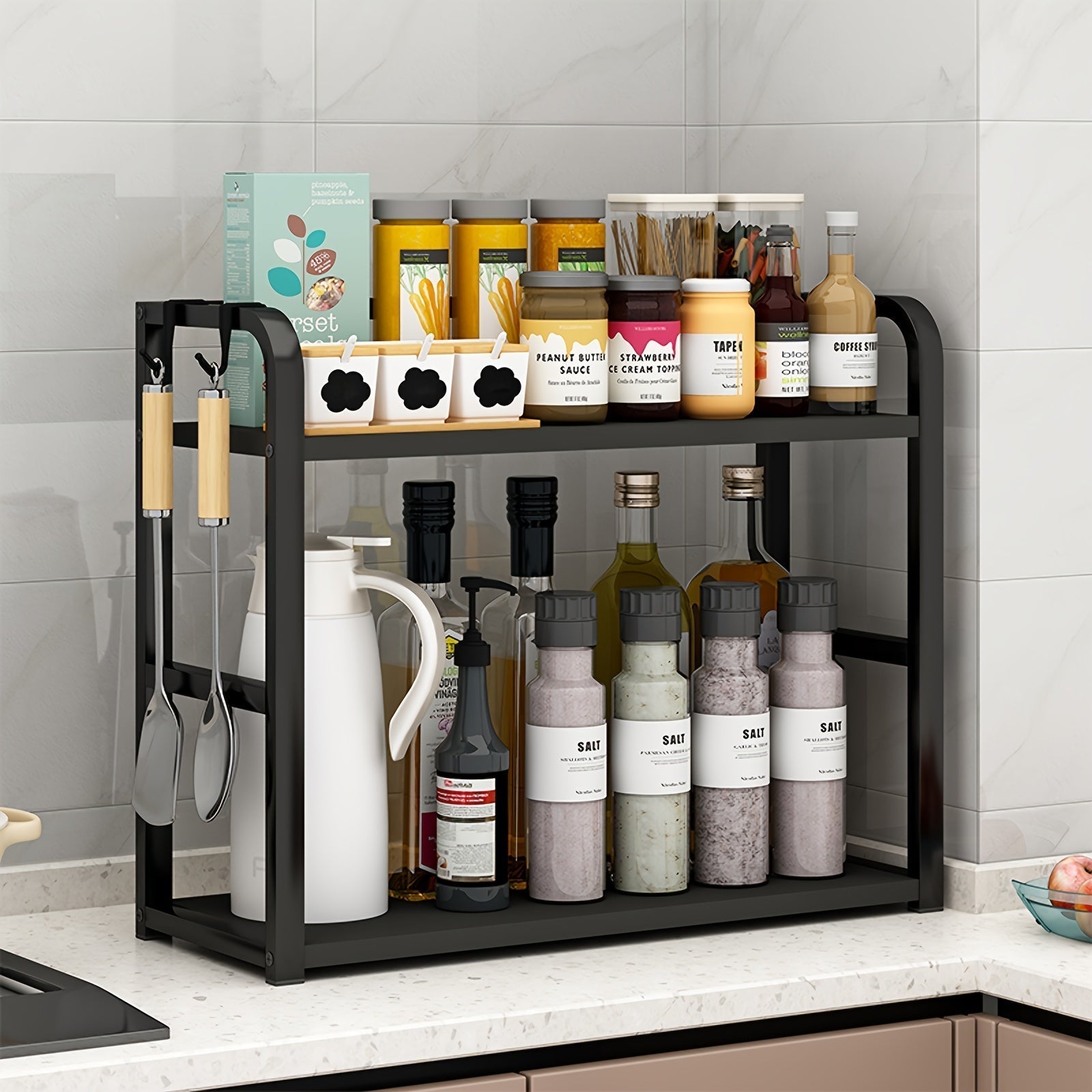 Maliben | Spicify Storage Rack - Stylish Kitchen Storage Rack Made Of Stainless Steel For Organization
