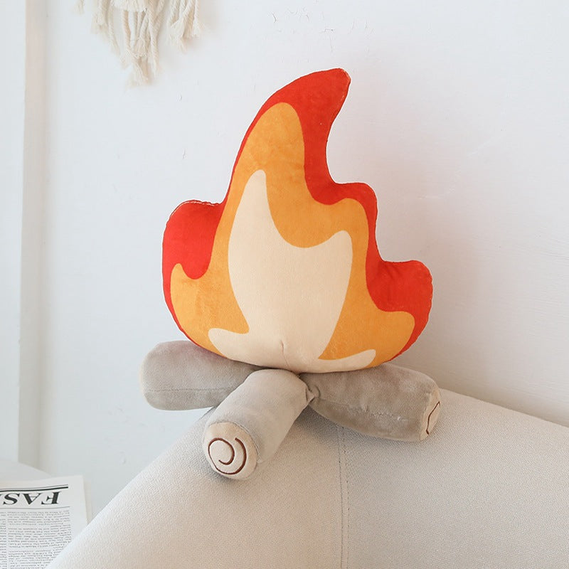 Maliben | Fire Plush Decorative Pillow