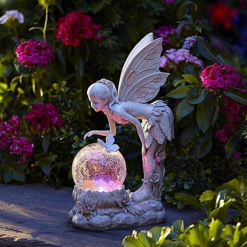 Maliben | Home Garden Solar Energy Decoration Fairy Statue