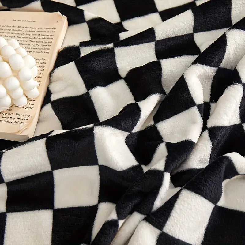 Maliben Classic Check Blanket – Soft and Warm Blanket for Sofa and Bedroom