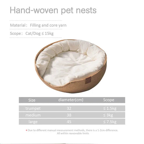 Maliben Bamboo Pet Bed — Breathable Bed for Dogs & Cats