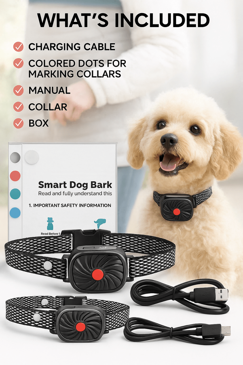 Maliben | BarkLess Nano – Gentle Anti-Bark Collar for Puppies & Small Dogs