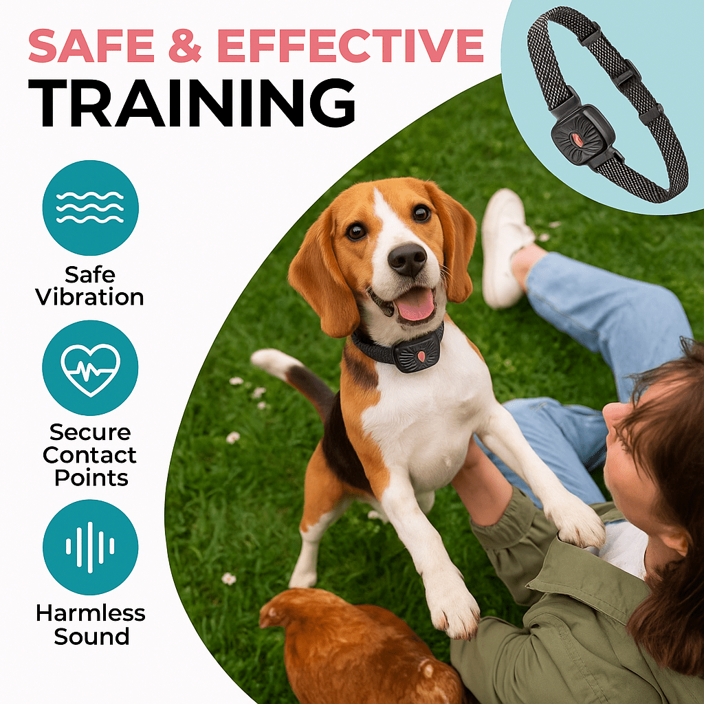 Maliben | BarkLess Nano – Gentle Anti-Bark Collar for Puppies & Small Dogs