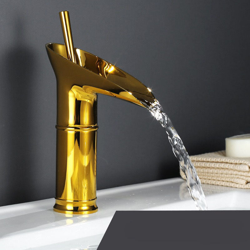 Maliben | Waterfall Antique Faucet Bathroom Sink Faucet Brass Sink Mixers