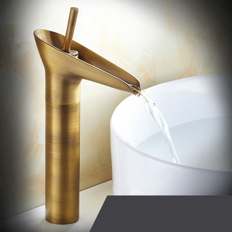 Maliben | Single Handle Retro Waterfall Faucet For Modern Sink