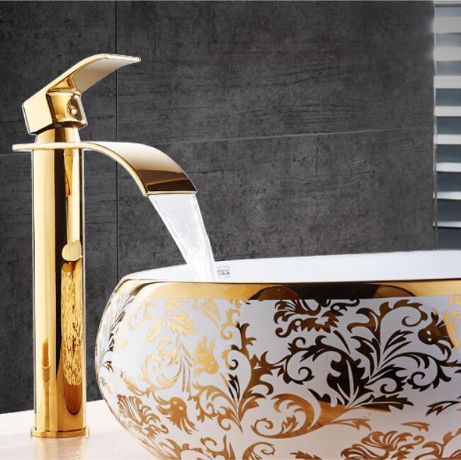 Maliben | Vanity faucet waterfall faucet brass vanity faucet mixer tap