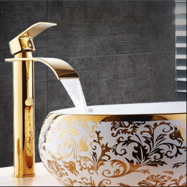 Maliben | Vanity faucet waterfall faucet brass vanity faucet mixer tap