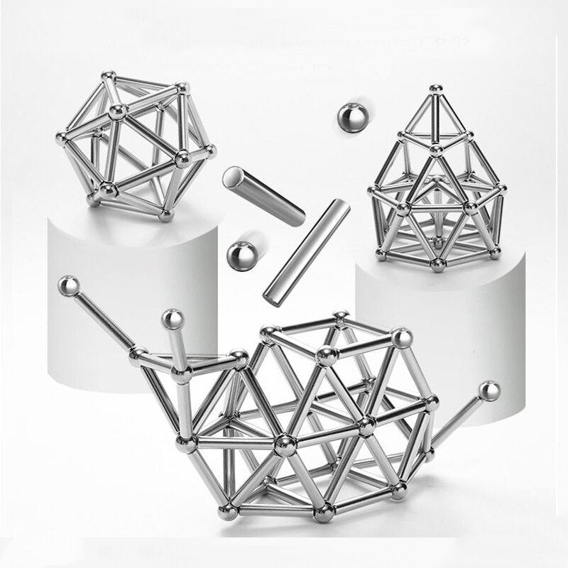 Maliben | Magnetic Sticks - Creative Building Game - Children