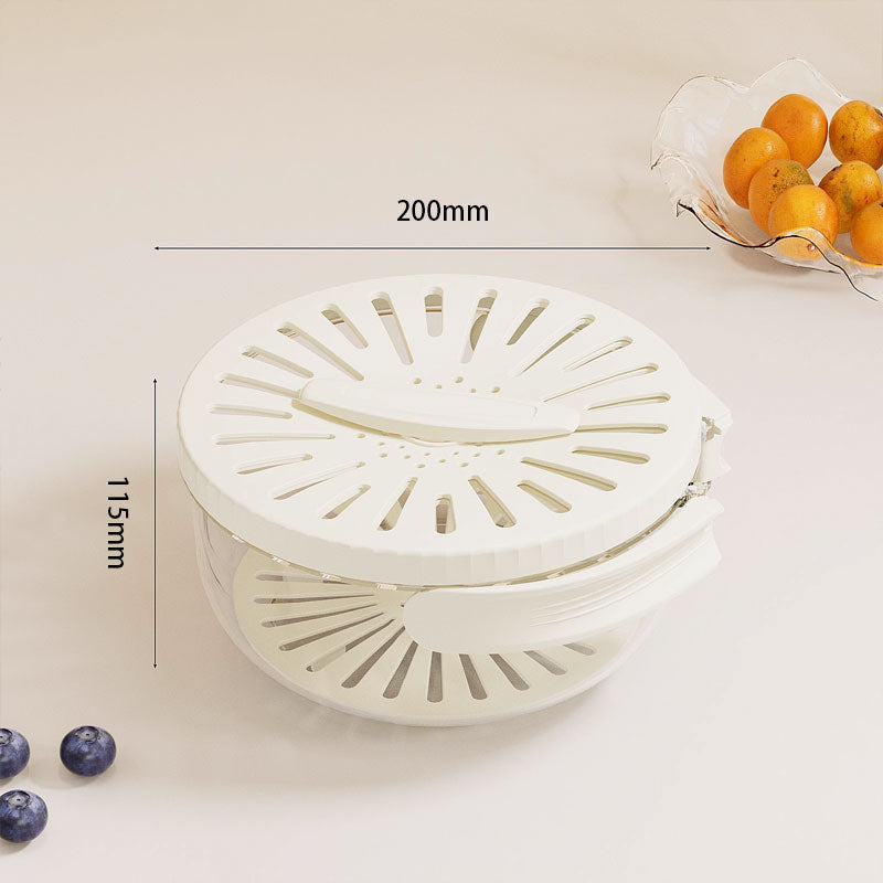 Maliben | Foldable Quick-Drain Basket With Rotating Lid