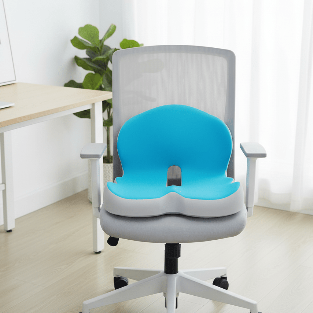 Maliben | ErgocomFort Seat Cushion – Ergonomic Memory Foam Cushion for Back Support And Comfort
