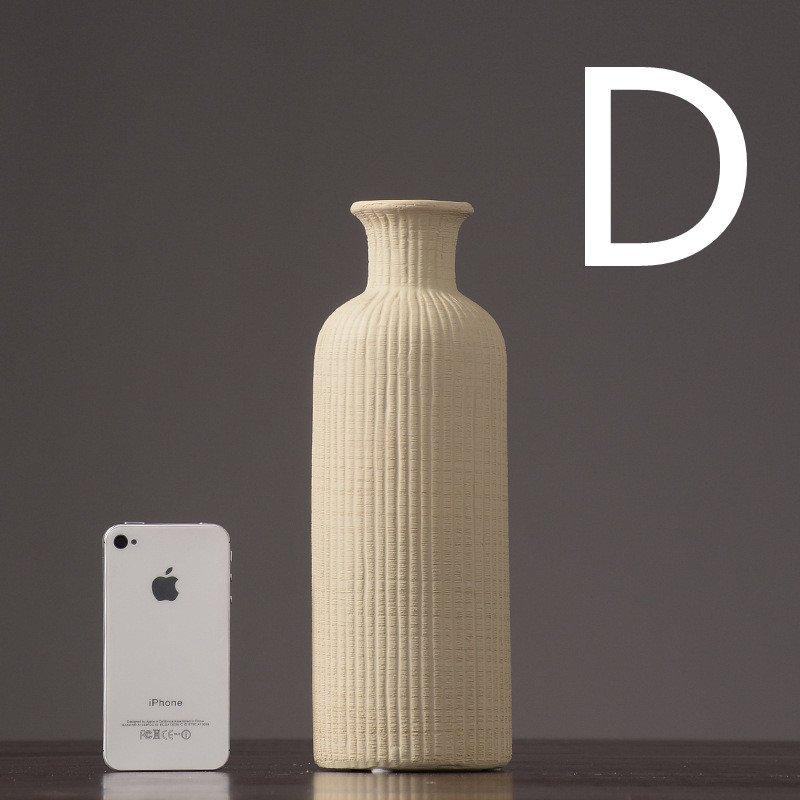 Maliben | Brown Beige Gray Ceramic Flower Vase Pot │ Home Decoration Item