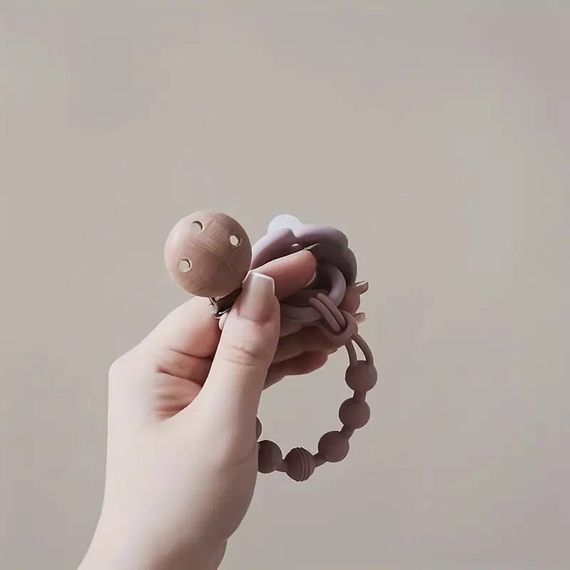 Maliben | Bear Pacifier Chain With Clip