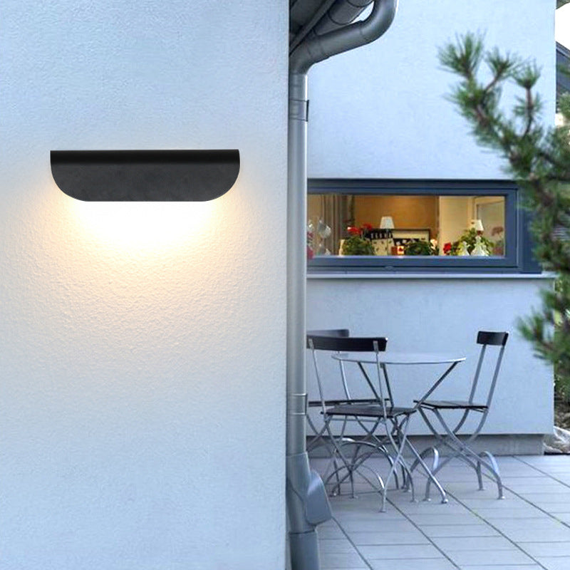 Maliben | Modern Waterproof Curved Outdoor Wall Lamp