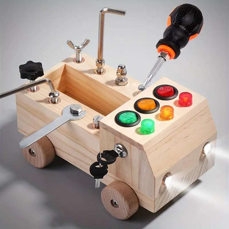 Maliben | Montessori Busy Board - Learn And Play With Leds