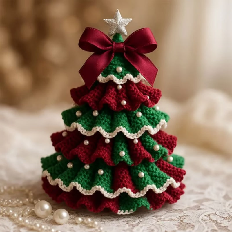 Maliben | Pearlpine – Elegant Hand-Crocheted Christmas Trees
