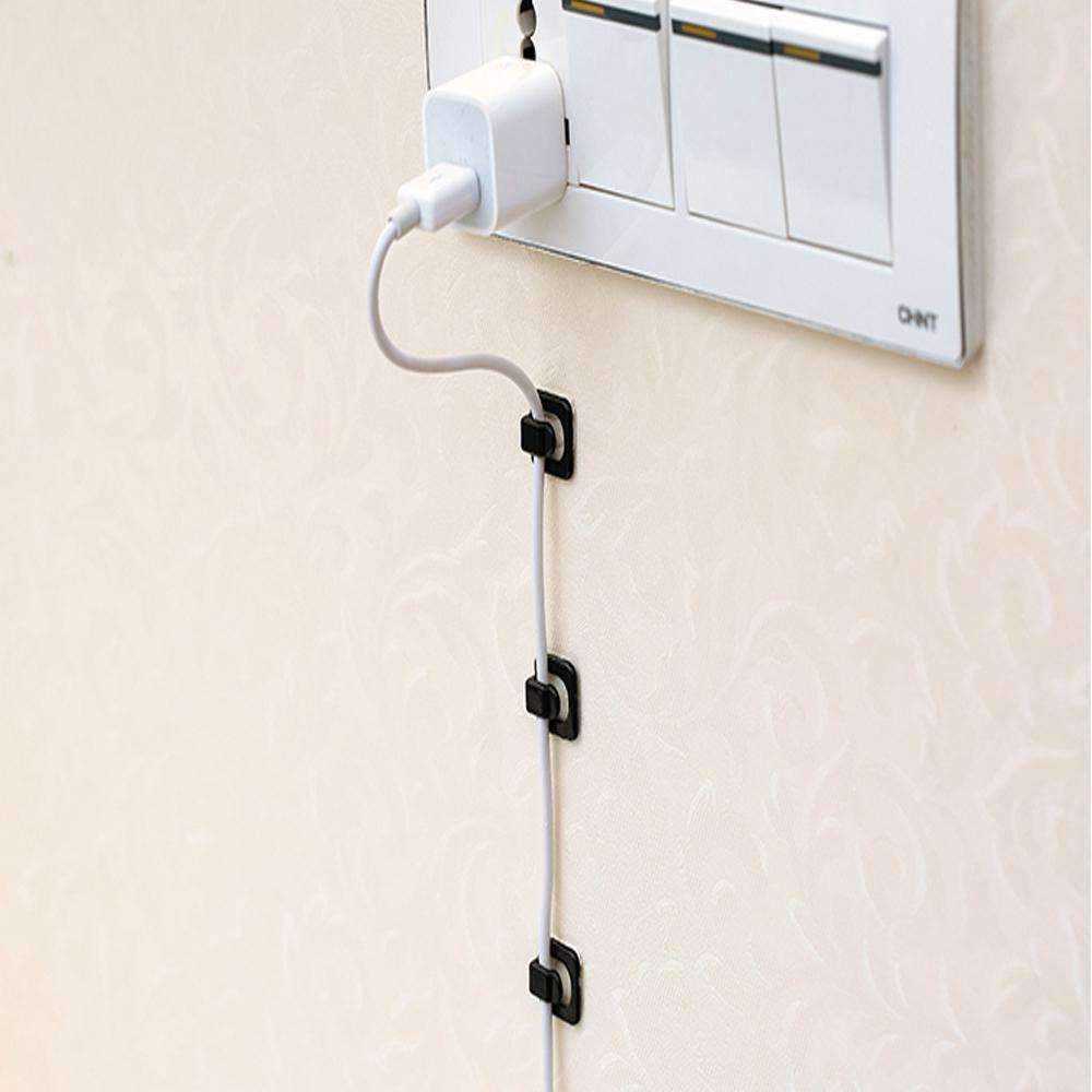 Maliben | Cable Cord Wire Line Organizer - Plastic Clips Ties Fixer Fastener Holder