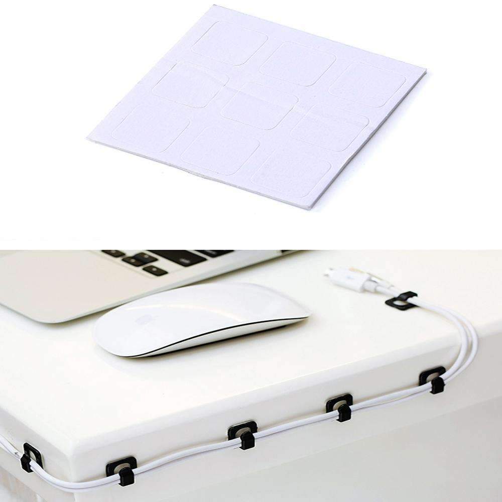 Maliben | Cable Cord Wire Line Organizer - Plastic Clips Ties Fixer Fastener Holder