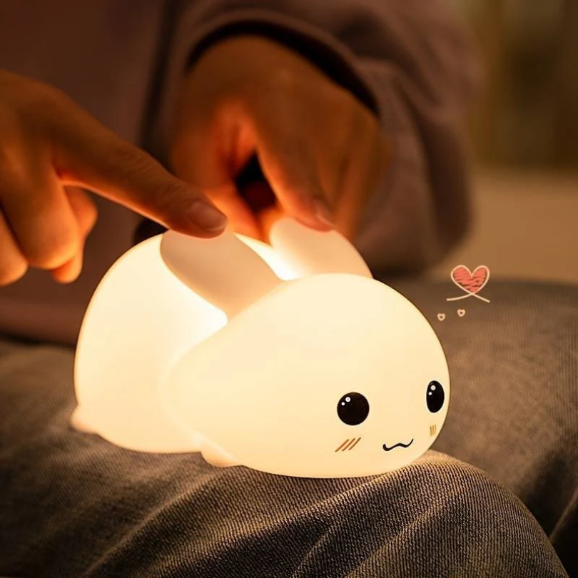 Maliben | Bunnilo Kids Night Light Bunny | Gentle Sleep Light | Child Safe & Energy Saving