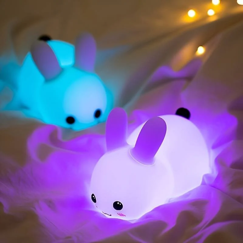 Maliben | Bunnilo Kids Night Light Bunny | Gentle Sleep Light | Child Safe & Energy Saving