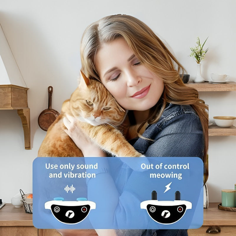 Maliben | Cat Shock Collar with Remote for Effective Meowing Control