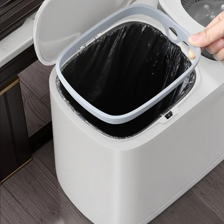 Maliben | Dual Compartment Dry Wet Section Efficient Modern Home Trash Can