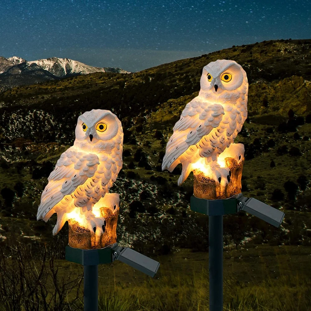 Maliben | Garden Light Solar Owl Outdoor Led Set