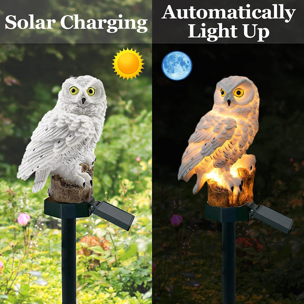 Maliben | Garden Light Solar Owl Outdoor Led Set