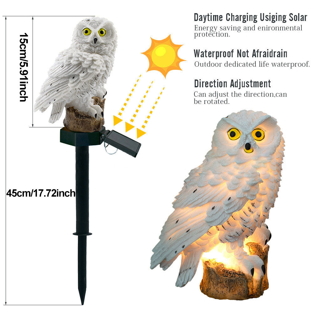 Maliben | Garden Light Solar Owl Outdoor Led Set