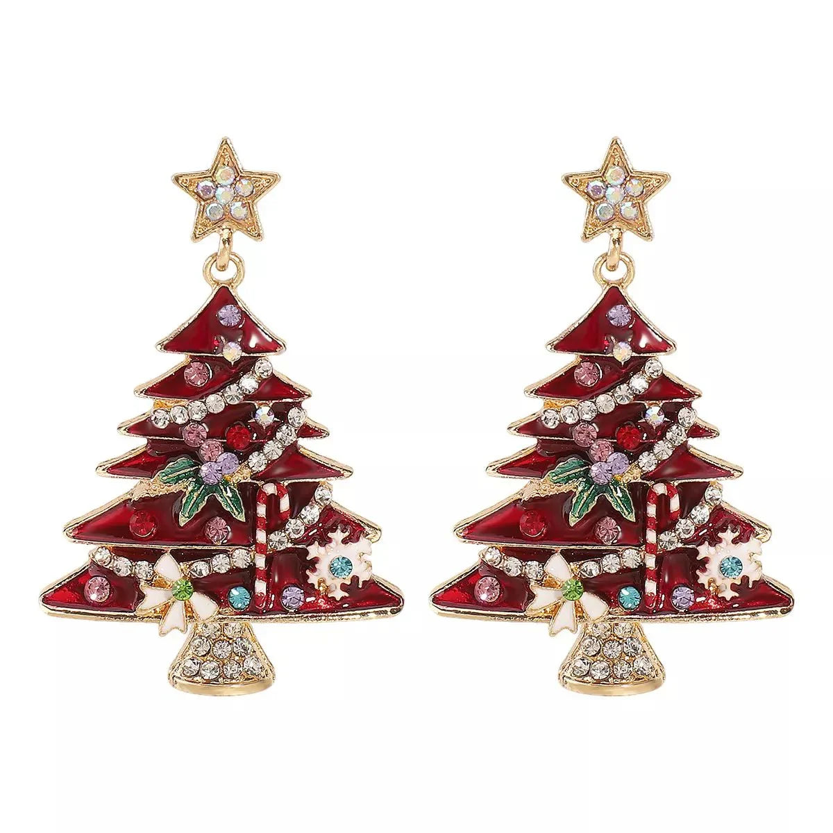 Maliben | Christmas Tree Dangle Earrings