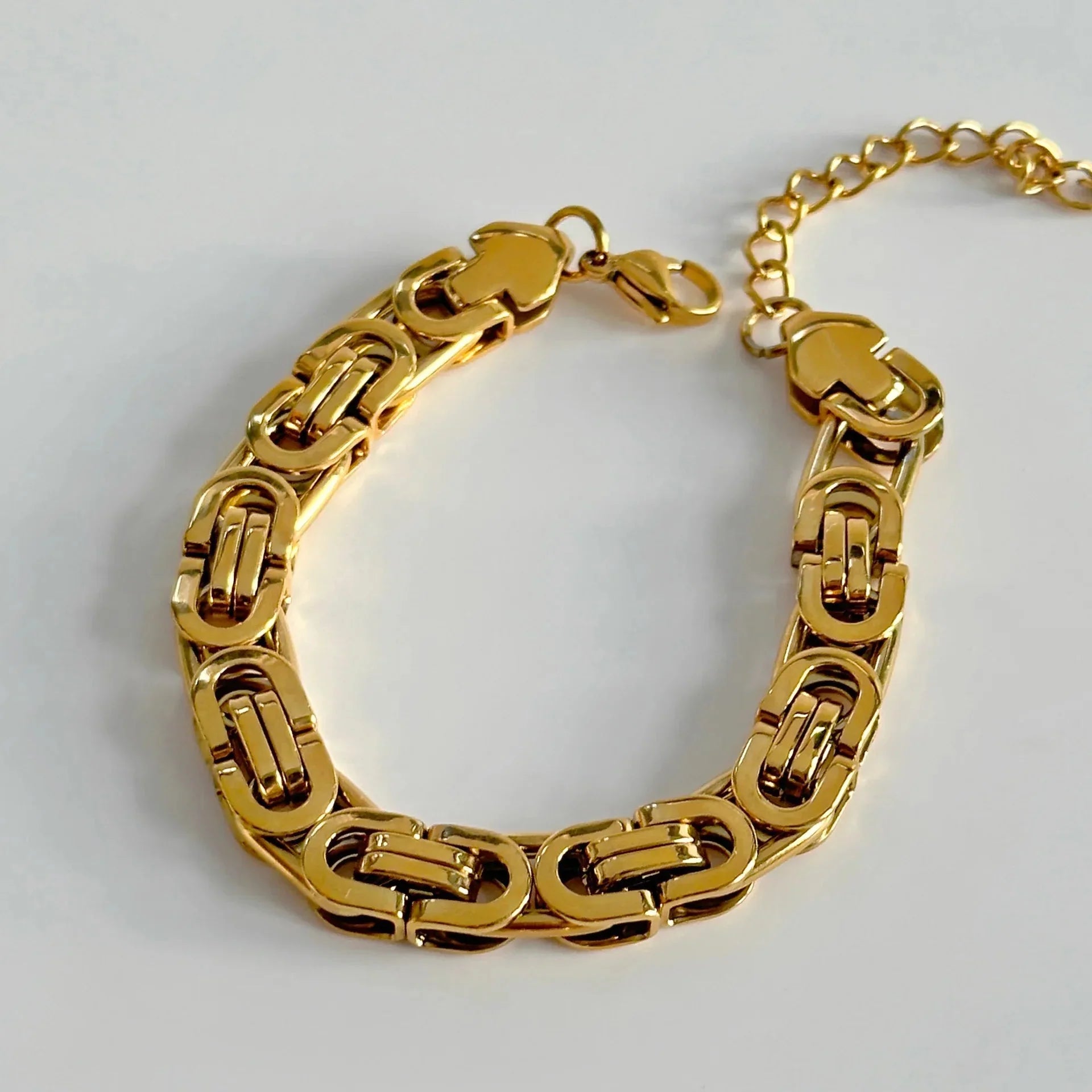 Maliben | Chunky Chain & Herringbone Bracelets