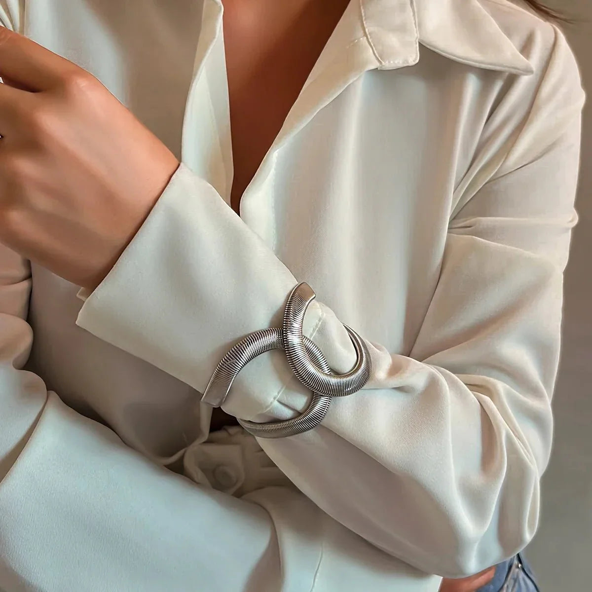 Maliben | Chunky Spiral Cuff Bracelet
