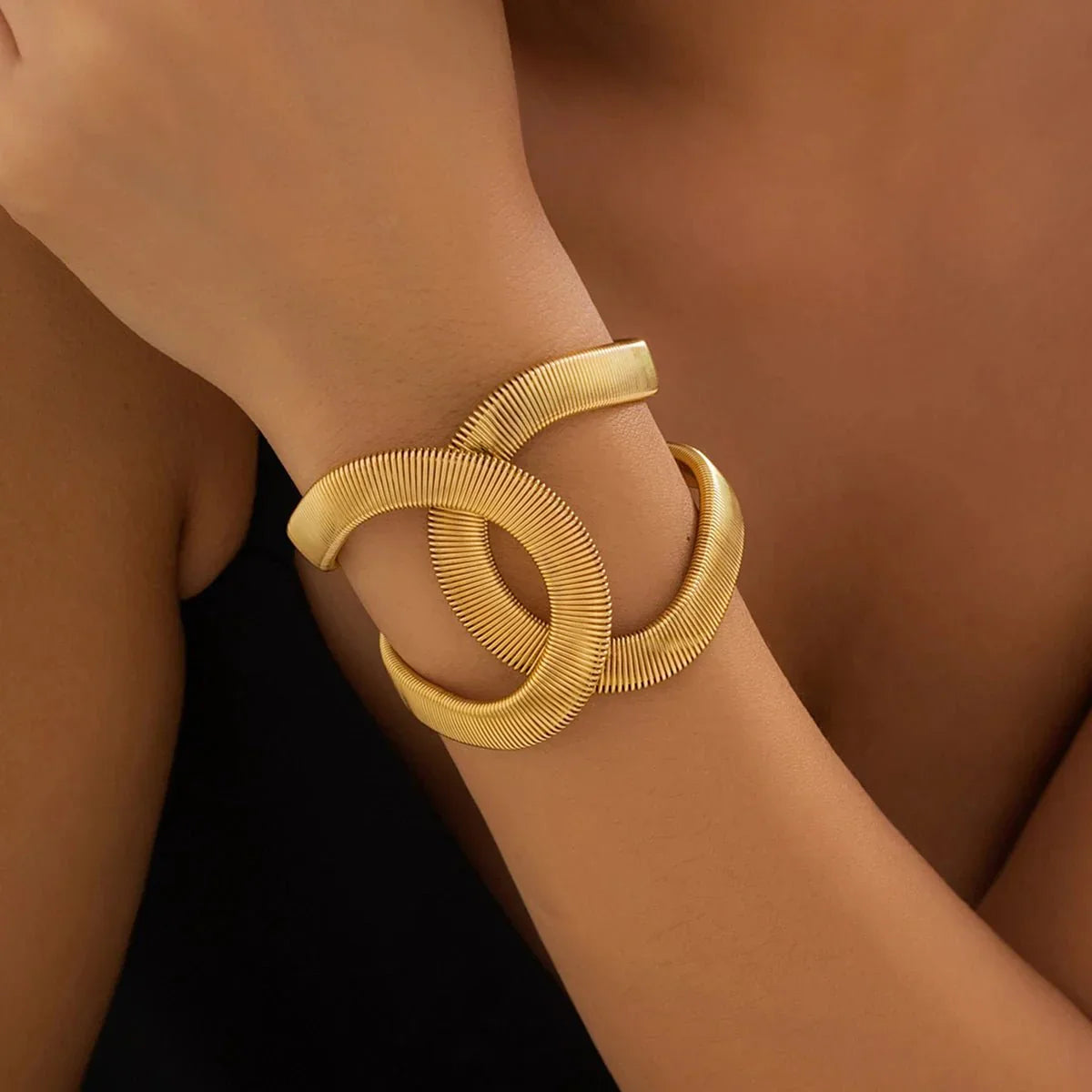 Maliben | Chunky Spiral Cuff Bracelet