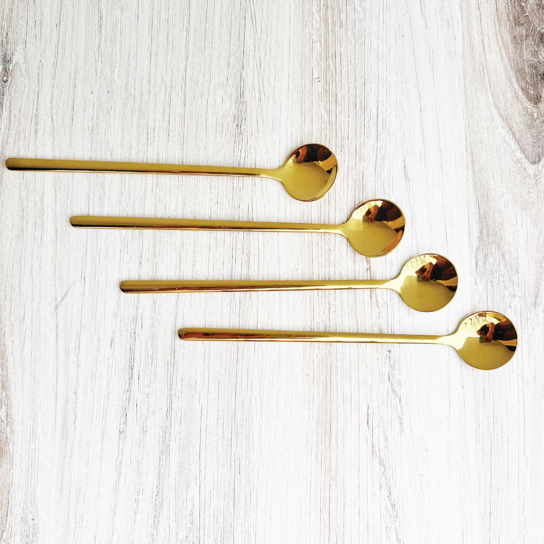 Maliben | Trendy Espresso & Dessert Spoon Set with 4 Pieces