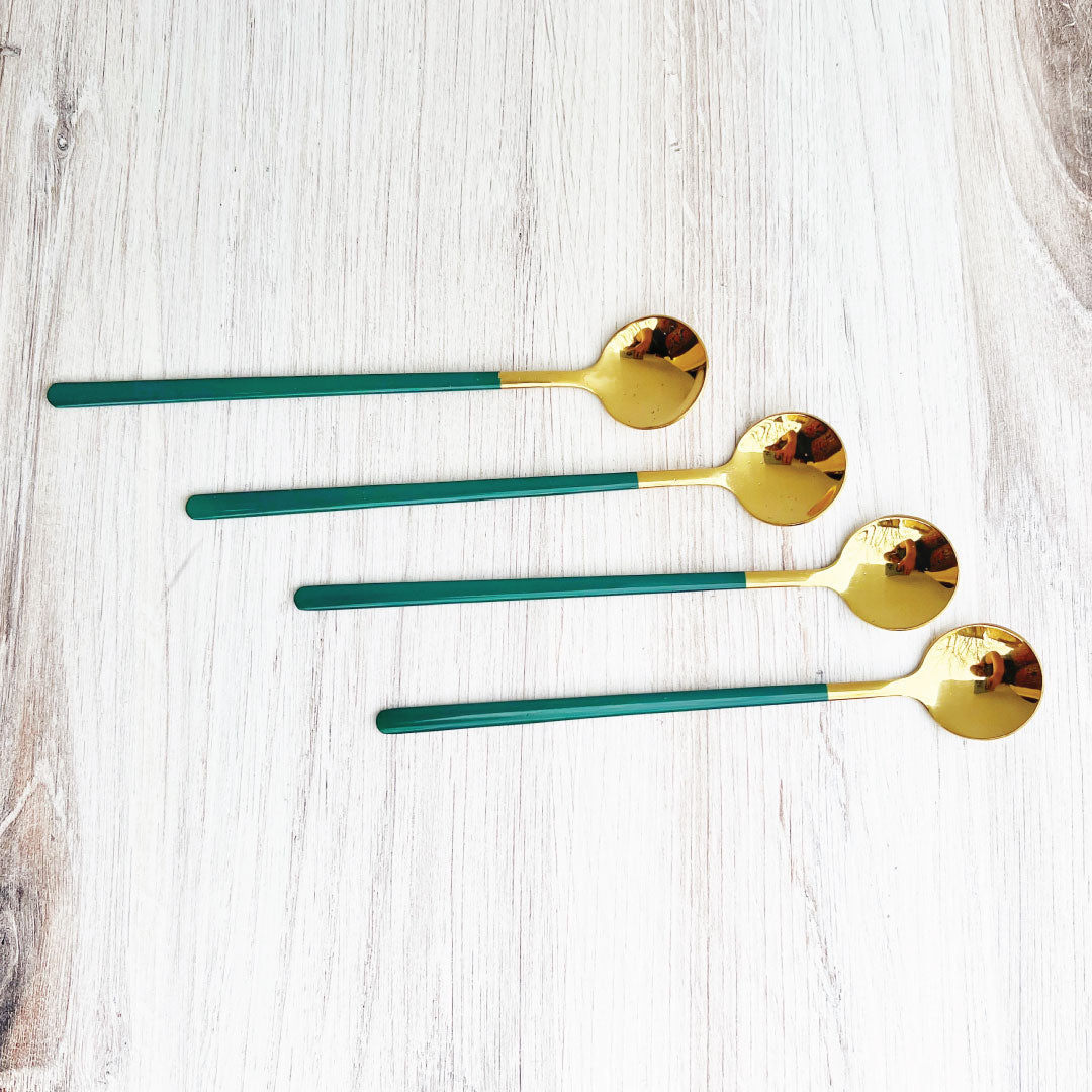 Maliben | Trendy Espresso & Dessert Spoon Set with 4 Pieces