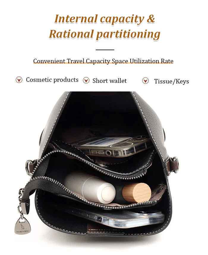 Maliben AllureLuxe Leather Shoulder Bag — Elegant Everyday Design