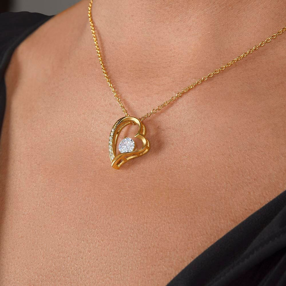 Maliben | Eternal Rose Box "To My Love" With Diamond Heart Necklace