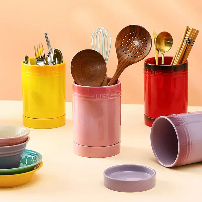 Maliben | Colorful Kitchen Utensil Organizer made of Ceramic