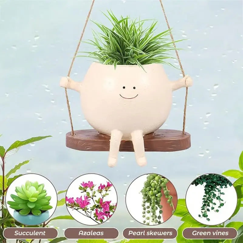 Maliben | Hanging Planter With Smiling Face
