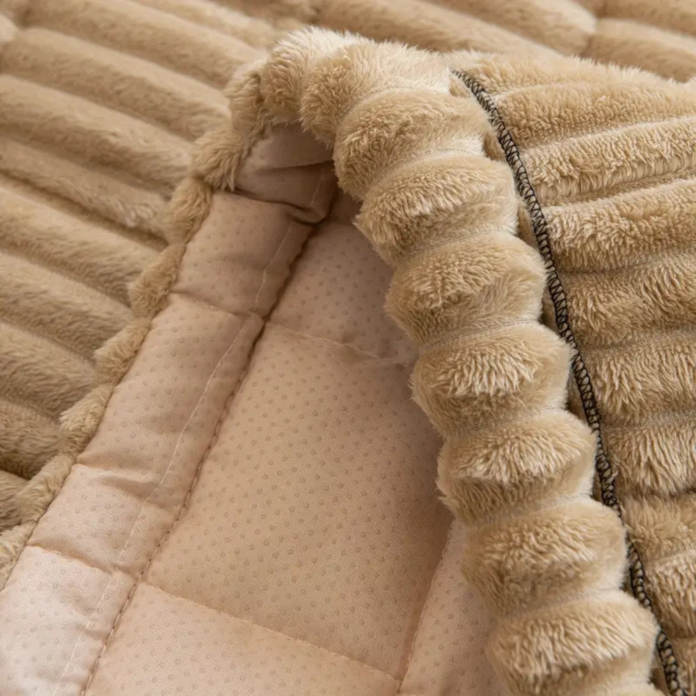 Maliben | Flannel Sofa Cover Quilted Design