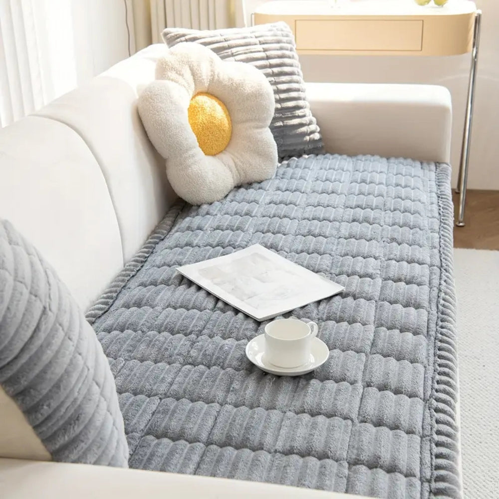 Maliben | Flannel Sofa Cover Quilted Design