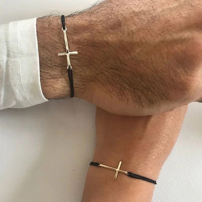 Maliben | Couples Minimal Cross Bracelets