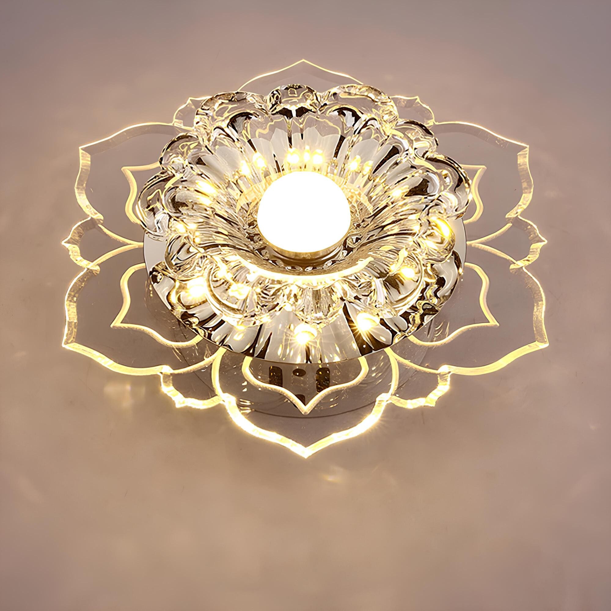 Maliben | Elegant Crystal Led Ceiling Lamp With Modern Design