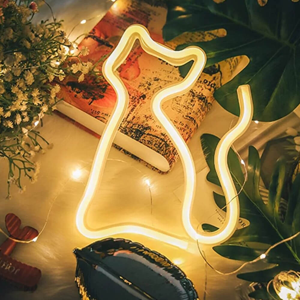 Maliben | Trendy Kitty Neon Lamp - Enchanting Lighting For Every Room