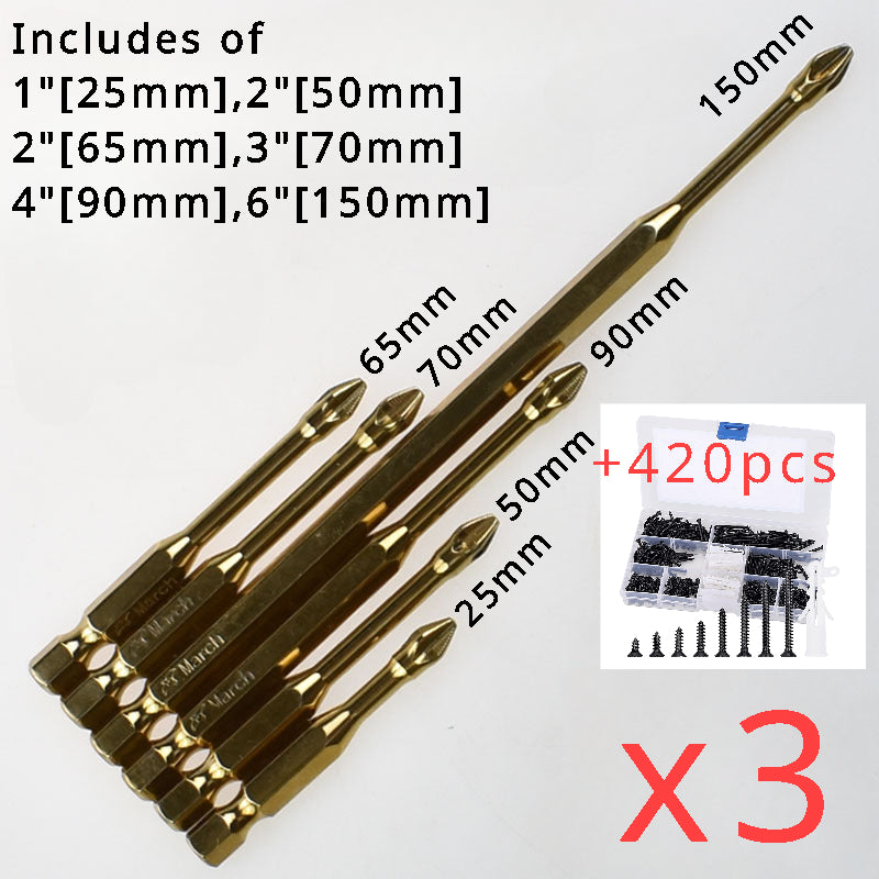 Maliben | Magnetic Screwdriver Bit(S3 Alloy Steel)