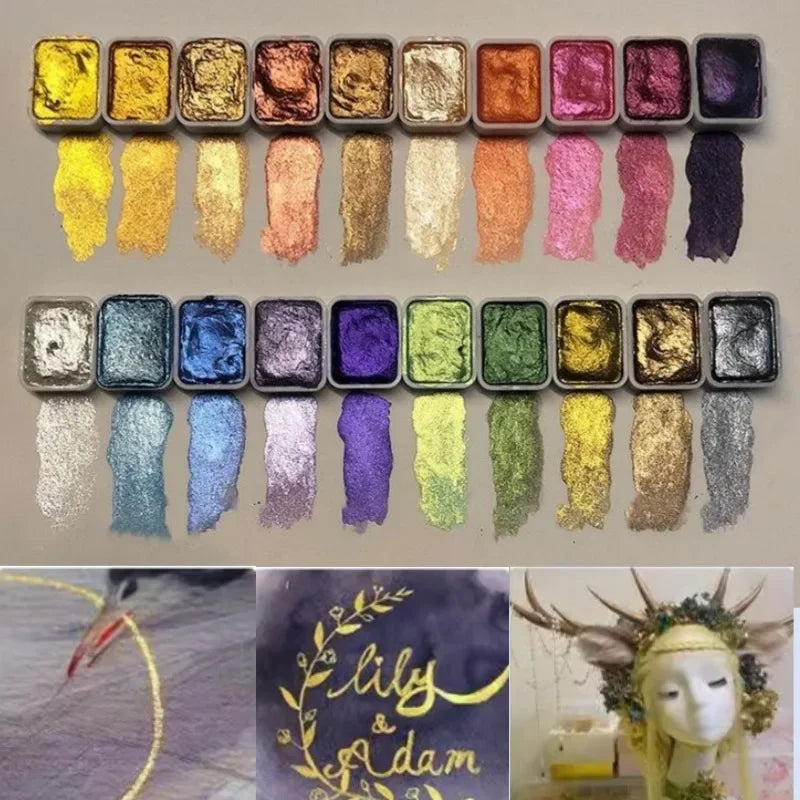 Maliben VibrantaX Art Pigment Set — Vivid Colors for Painting