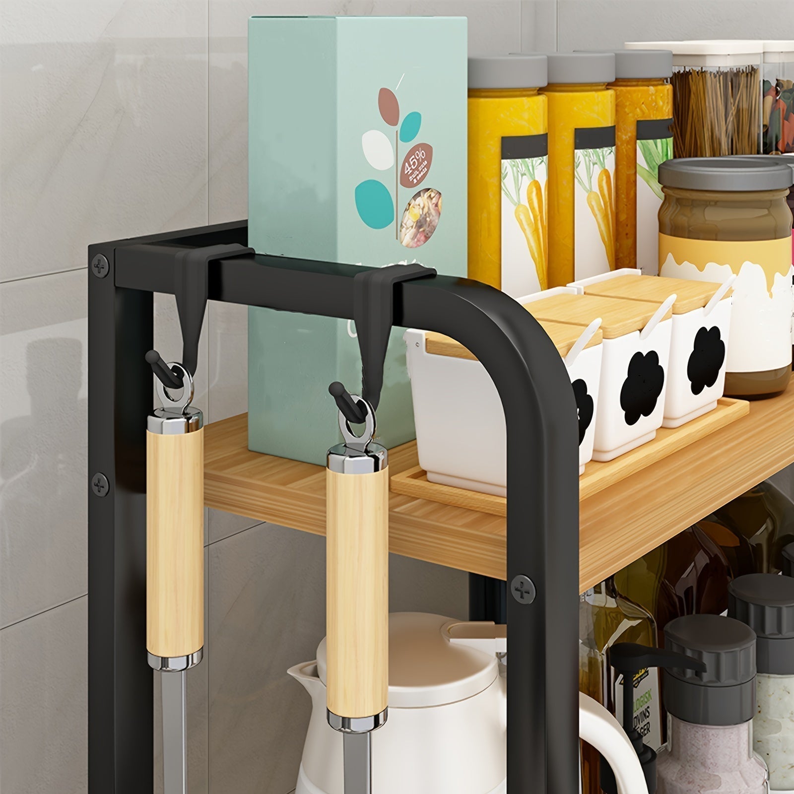 Maliben | Spicify Storage Rack - Stylish Kitchen Storage Rack Made Of Stainless Steel For Organization