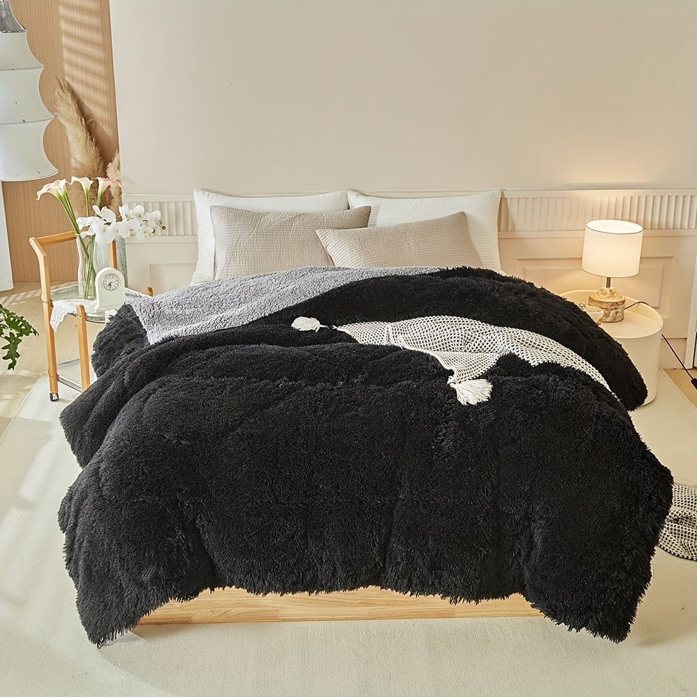 Maliben | Luxury Thick Lambskin Blanket For Warmth And Elegance