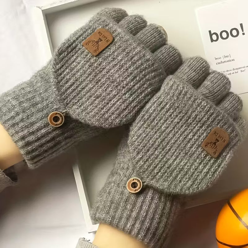 Maliben | Men's Winterpro Fingerless Gloves – Thick, Warm And Comfortable