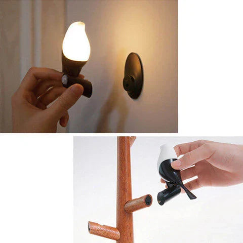 Maliben | Brightoak Elegance - Smart Wooden Table Lamp With Motion Sensor