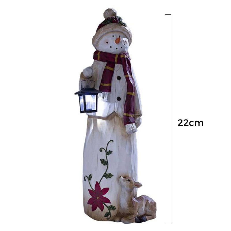 Maliben | Forest Snowman With Solar Lantern